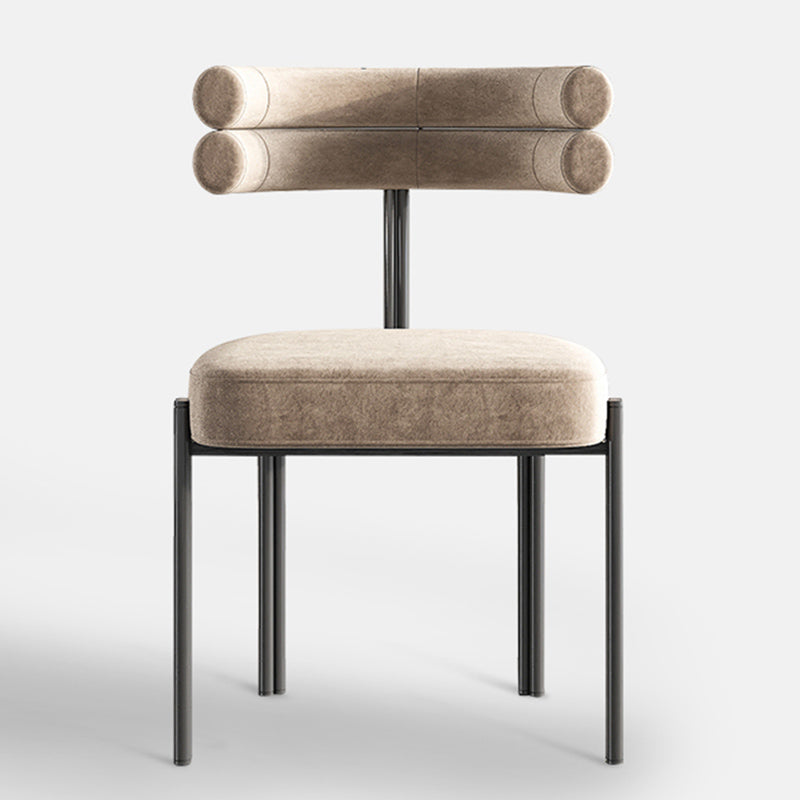 Upholstered Dining Room Chair Modern Open Back Dining Side Chair