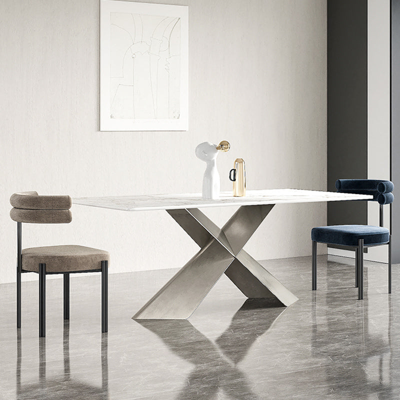 Upholstered Dining Room Chair Modern Open Back Dining Side Chair