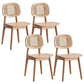 Traditional Style Dining Chair Solid Wood Cane Back Side Chair
