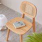 Traditional Style Dining Chair Solid Wood Cane Back Side Chair