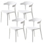 Chaises de salle à manger à dos ouvert empilables