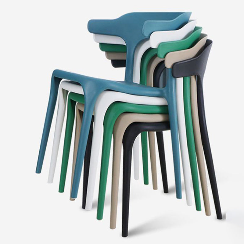 Chaises de salle à manger à dos ouvert empilables