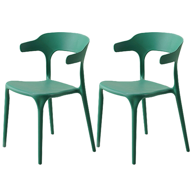 Chaises de salle à manger à dos ouvert empilables