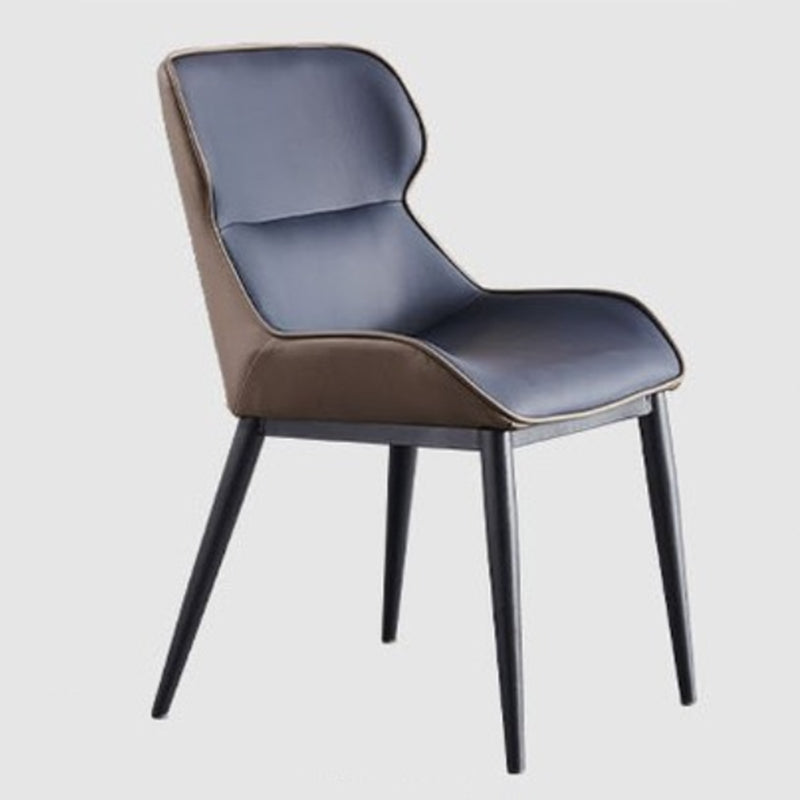 Industrial Dining Accent Chair Upholstered Side Chair for Home Gray-Blue 1 Piece Clearhalo 'Dining Chairs' 'Dining Tables & Seating' 'dining_chair' 'furn' 'furn_dining_chair' 'Furniture' 'Kitchen & Dining Furniture' 6104452