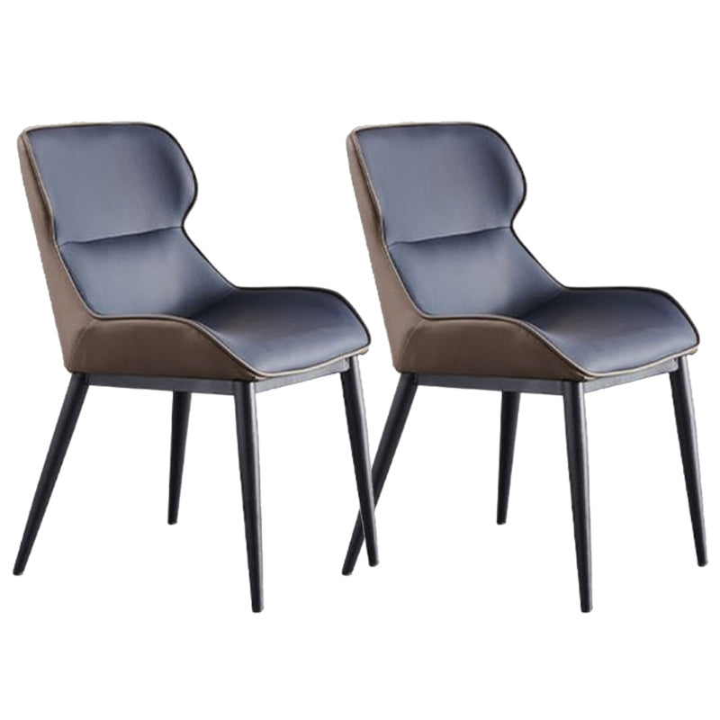 Industrial Dining Accent Chair Upholstered Side Chair for Home Gray-Blue 2 Piece Set Clearhalo 'Dining Chairs' 'Dining Tables & Seating' 'dining_chair' 'furn' 'furn_dining_chair' 'Furniture' 'Kitchen & Dining Furniture' 6104454