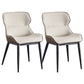 Industrial Dining Accent Chair Upholstered Side Chair for Home Gray-White 2 Piece Set Clearhalo 'Dining Chairs' 'Dining Tables & Seating' 'dining_chair' 'furn' 'furn_dining_chair' 'Furniture' 'Kitchen & Dining Furniture' 6104463