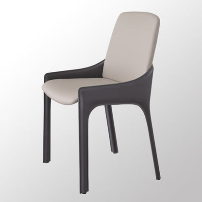 Sillas de comedor de brazo de cuero sintético