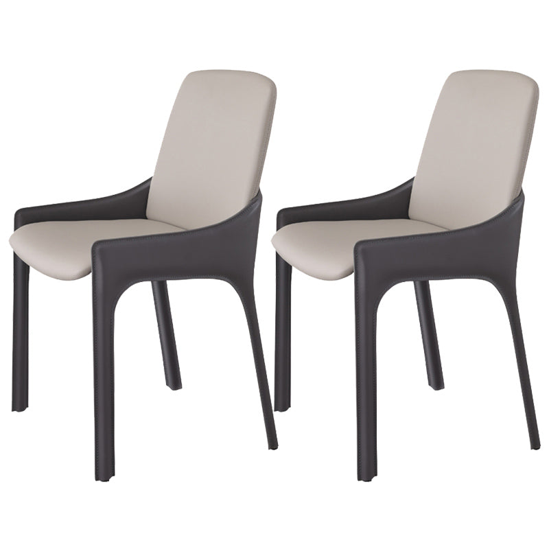 Sillas de comedor de brazo de cuero sintético