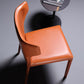 Faux Leather Wingback Side Chair Modern Armless Dining Chairs