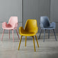 Scandinavian Style Arm Dining Chairs Plastic Home Dining Side Chair