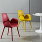 Scandinavian Style Arm Dining Chairs Plastic Home Dining Side Chair
