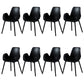 Scandinavian Style Arm Dining Chairs Plastic Home Dining Side Chair