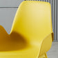 Scandinavian Style Arm Dining Chairs Plastic Home Dining Side Chair