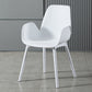 Scandinavian Style Arm Dining Chairs Plastic Home Dining Side Chair