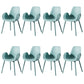 Scandinavian Style Arm Dining Chairs Plastic Home Dining Side Chair