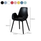 Scandinavian Style Arm Dining Chairs Plastic Home Dining Side Chair