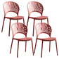 Stapelbare armloze eetkamerstoel Scandinavische plastic eetkamerstoelen