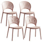 Stapelbare armloze eetkamerstoel Scandinavische plastic eetkamerstoelen