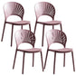 Stapelbare armloze eetkamerstoel Scandinavische plastic eetkamerstoelen