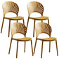 Stapelbare armloze eetkamerstoel Scandinavische plastic eetkamerstoelen