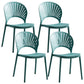Stapelbare armloze eetkamerstoel Scandinavische plastic eetkamerstoelen
