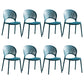 Stapelbare armloze eetkamerstoel Scandinavische plastic eetkamerstoelen