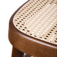 Traditional Dining Chair Solid Wood Cane Back Dining Room Chair