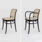 Traditional Dining Chair Solid Wood Cane Back Dining Room Chair
