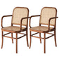 Traditional Dining Chair Solid Wood Cane Back Dining Room Chair