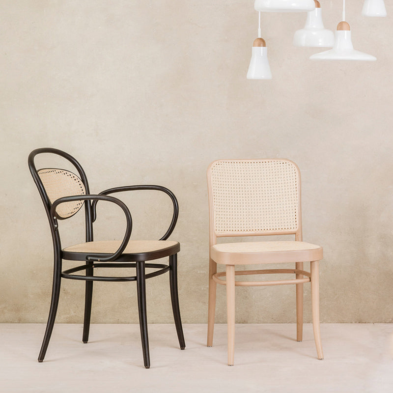 Traditional Dining Chair Solid Wood Cane Back Dining Room Chair