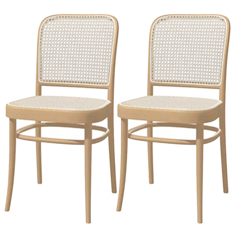 Traditional Dining Chair Solid Wood Cane Back Dining Room Chair