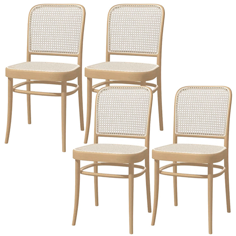 Traditional Dining Chair Solid Wood Cane Back Dining Room Chair