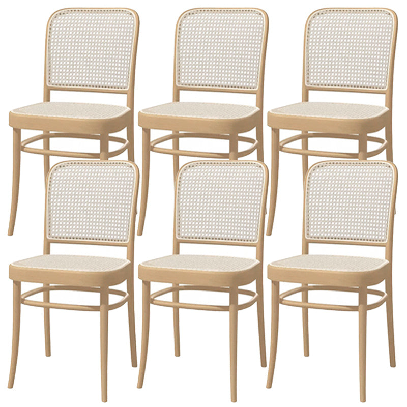 Traditional Dining Chair Solid Wood Cane Back Dining Room Chair