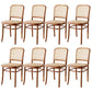 Traditional Dining Chair Solid Wood Cane Back Dining Room Chair