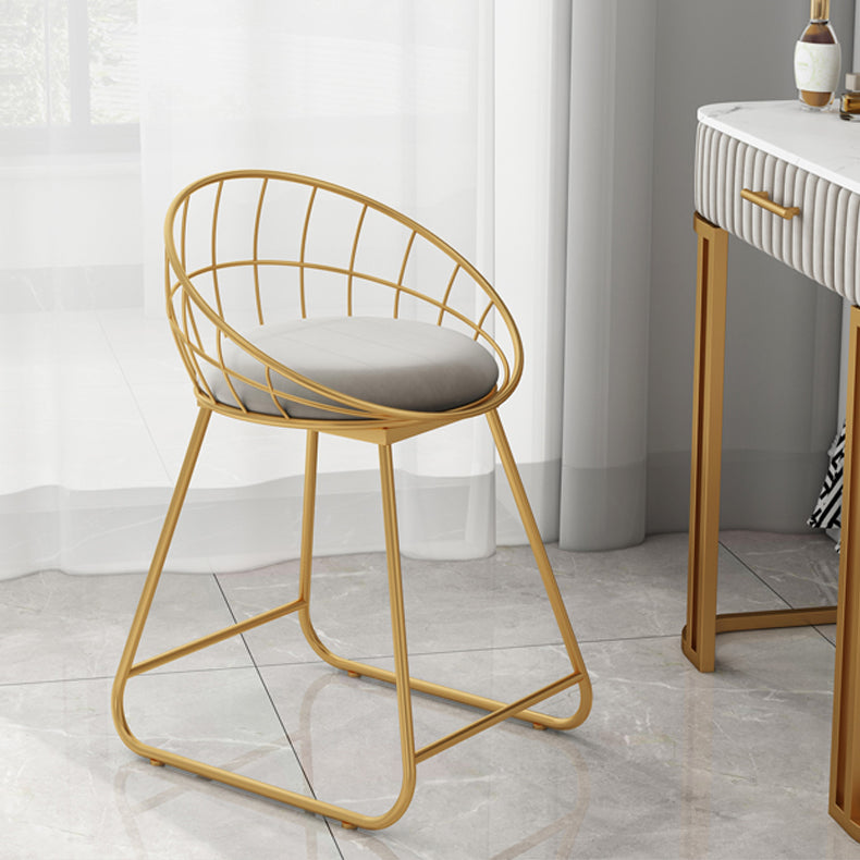 Stoffen eetkamerstoel Scandinavische open rugloze eetkamerstoelen