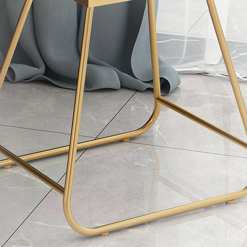 Stoffen eetkamerstoel Scandinavische open rugloze eetkamerstoelen