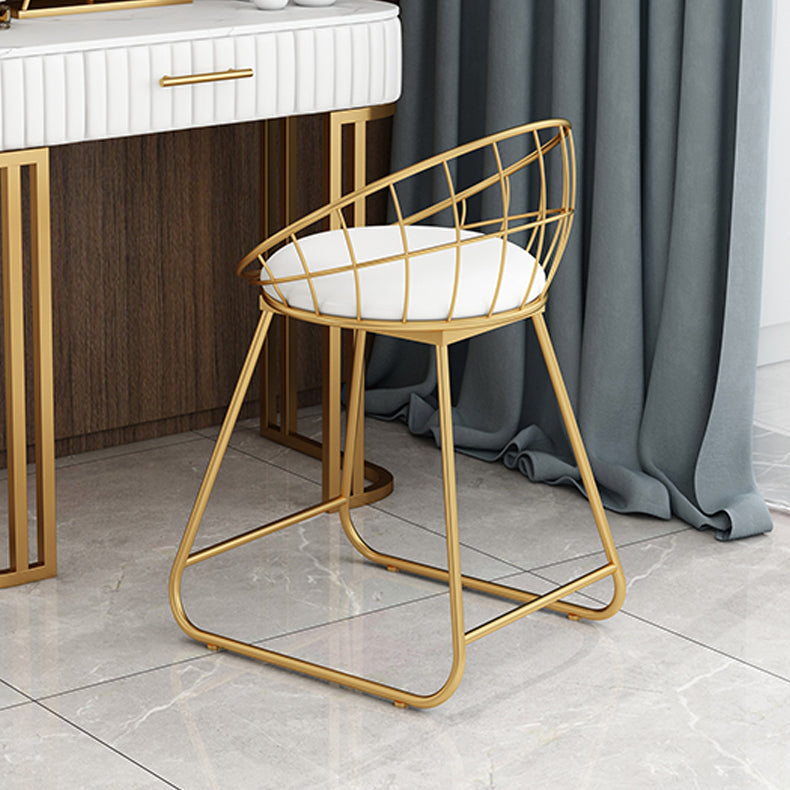 Stoffen eetkamerstoel Scandinavische open rugloze eetkamerstoelen