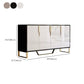 4 Türen Glam Buffet Spiegel Schränke Buffet Sideboard für Wohnzimmer