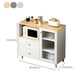 Modern Style Dining Server 2-drawer Sideboard Table with Open Storage Clearhalo 'buffet_sideboard' 'Buffets & Sideboards' 'furn' 'furn_buffet_sideboard' 'Furniture' 'Kitchen & Dining Furniture' 6104964