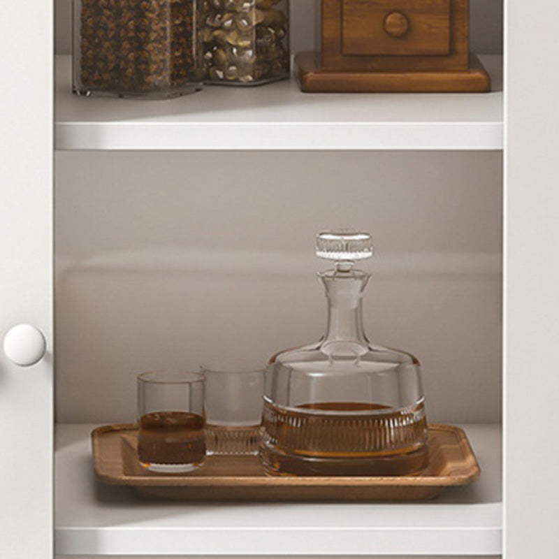 Engineered Wood Sideboard Table Modern Dining Server with Metal Legs for Dining Room Clearhalo 'buffet_sideboard' 'Buffets & Sideboards' 'furn' 'furn_buffet_sideboard' 'Furniture' 'Kitchen & Dining Furniture' 6104972