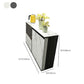 Armoires Glam Dining Buffet Portes en verre de 2 titres Buffet du buffet