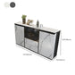 Armoires Glam Dining Buffet Portes en verre de 2 titres Buffet du buffet