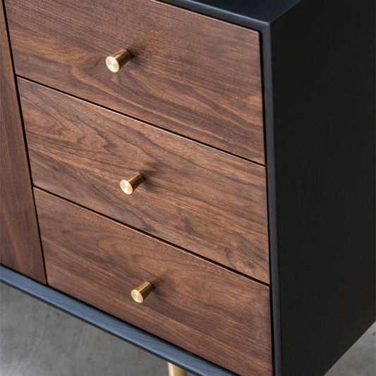 Moderno 6 cassetti Sideboard Pine in legno massiccio tavolo a buffet per soggiorno per soggiorno