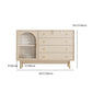 Glam Sideboard Table with Drawers Engineered Wood Buffet Table