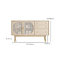 Glam Sideboard Table with Drawers Engineered Wood Buffet Table