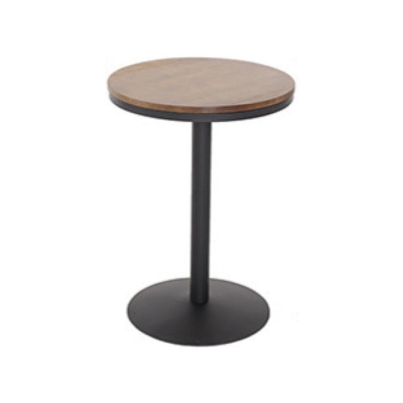 Industrial 1/3/4/5 Pieces Bar Table Set Round Pine Wood Counter Table with Stools for Cafe Brown 22"L x 22"W Clearhalo 'Bar Furniture' 'furn' 'furn_home_bar_bar_sets' 'Furniture' 'Home Bars & Bar Sets' 'home_bar_bar_sets' 'Kitchen & Dining Furniture' 6105177