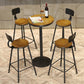 Industrial 1/3/4/5 Pieces Bar Table Set Round Pine Wood Counter Table with Stools for Cafe Clearhalo 'Bar Furniture' 'furn' 'furn_home_bar_bar_sets' 'Furniture' 'Home Bars & Bar Sets' 'home_bar_bar_sets' 'Kitchen & Dining Furniture' 6105178