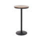 Industrial 1/3/4/5 Pieces Bar Table Set Round Pine Wood Counter Table with Stools for Cafe Dark Brown 21.7"L x 21.7"W Clearhalo 'Bar Furniture' 'furn' 'furn_home_bar_bar_sets' 'Furniture' 'Home Bars & Bar Sets' 'home_bar_bar_sets' 'Kitchen & Dining Furniture' 6105180