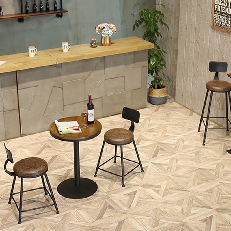 Industrial 1/3/4/5 Pieces Bar Table Set Round Pine Wood Counter Table with Stools for Cafe Clearhalo 'Bar Furniture' 'furn' 'furn_home_bar_bar_sets' 'Furniture' 'Home Bars & Bar Sets' 'home_bar_bar_sets' 'Kitchen & Dining Furniture' 6105193