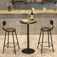 Industrial 1/3/4/5 Pieces Bar Table Set Round Pine Wood Counter Table with Stools for Cafe Clearhalo 'Bar Furniture' 'furn' 'furn_home_bar_bar_sets' 'Furniture' 'Home Bars & Bar Sets' 'home_bar_bar_sets' 'Kitchen & Dining Furniture' 6105198